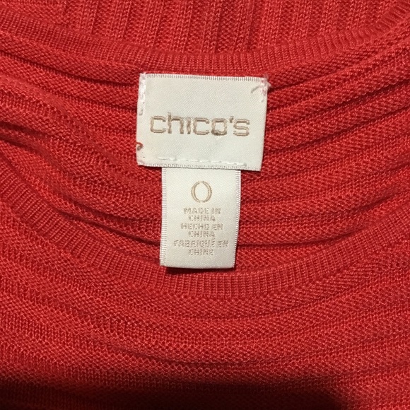 Chico’s cold shoulder asymmetrical sweater - Picture 4 of 5